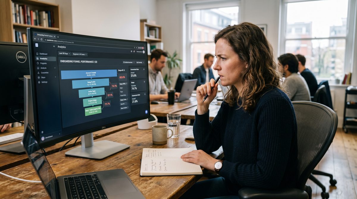 Editorial photograph: The SaaS Onboarding Machine: How to Cut Time-to-Value From 7 Days to Under 48 Hours